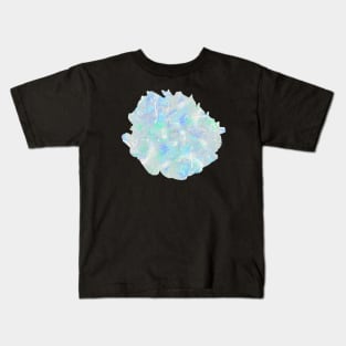 Dripping Brushstrokes Splatter Gray Kids T-Shirt